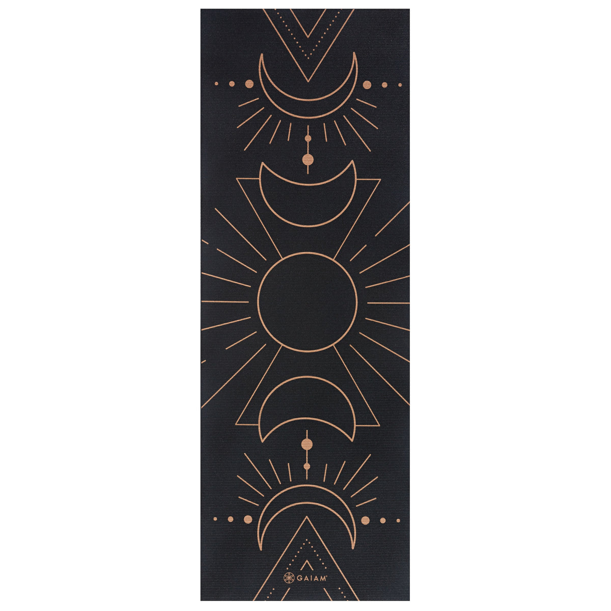 Gaiam Premium Reversible Cosmic Energy Yoga Mat (6mm) flat