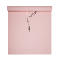 Kids Ballerina Yoga Mat (3mm) top rolled
